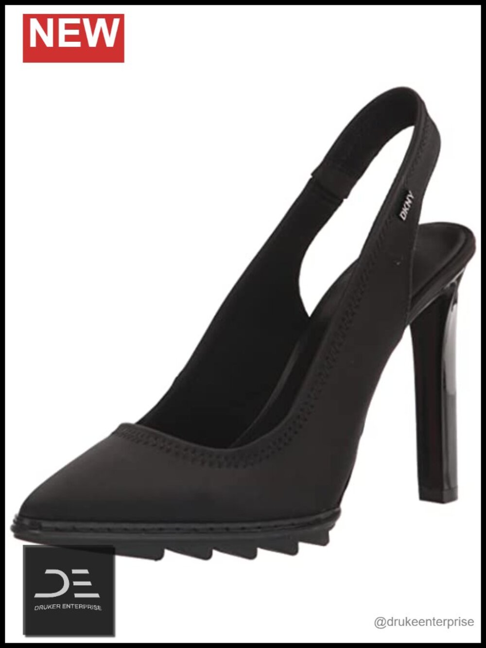 DKNY Diana Pointed Toe Slingback Pump Stiletto Heel Women's Heeled Sandal